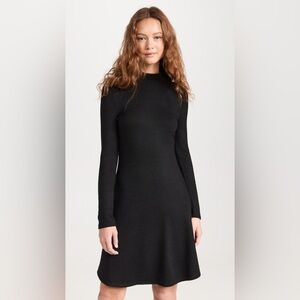 Vince Long Sleeve Knit Black Sweater Dress, size L